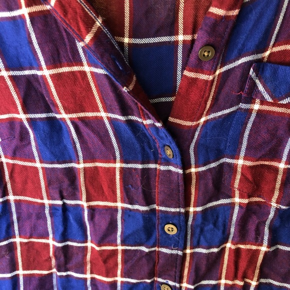Lucky Brand button down flannel top - Picture 6 of 9